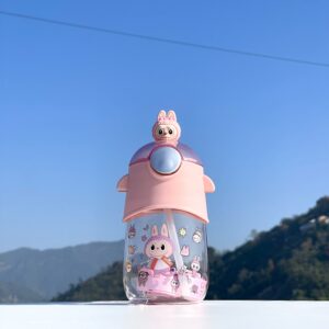 Labubu "The Monsters" Water Bottle - Official IP Character Sippy Cup with Straw, 600ml, BPA-Free - Image 3