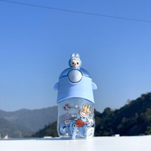 Labubu "The Monsters" Water Bottle - Official IP Character Sippy Cup with Straw, 600ml, BPA-Free - Image 6