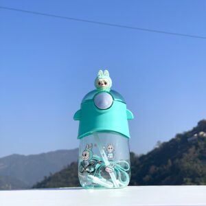 Labubu "The Monsters" Water Bottle - Official IP Character Sippy Cup with Straw, 600ml, BPA-Free - Image 9